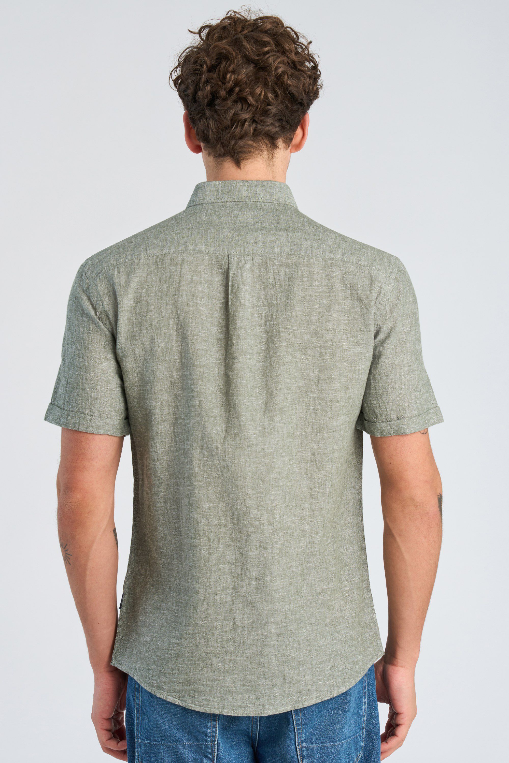Cotton/linen shirt S/S