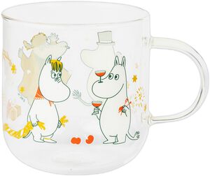 Moomin glas 30 cl Gift of Love, 2 stk.