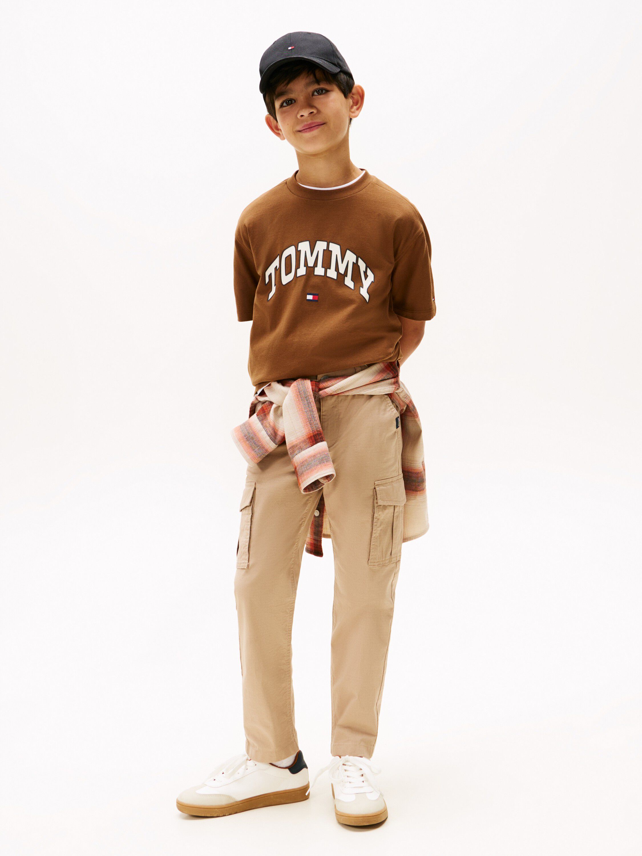 VARSITY RAISED PRINT TEE SS