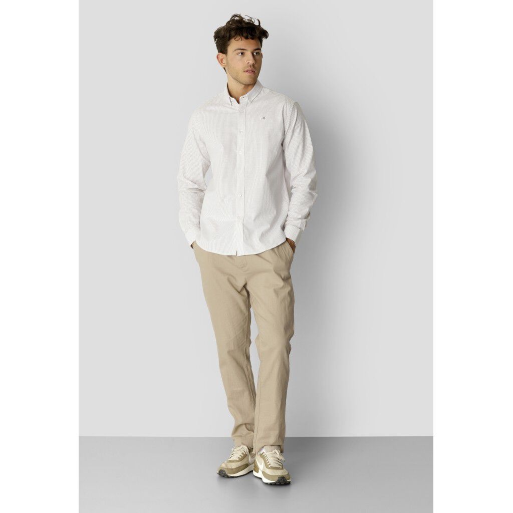 Oxford Stretch Stripe L/S