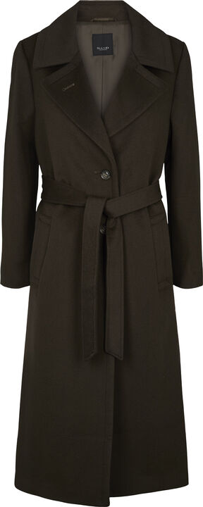 Cashmere Blend Coat - Clareta Belt Long