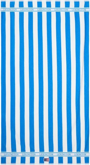 Block Striped Cotton Terry Beach Towel