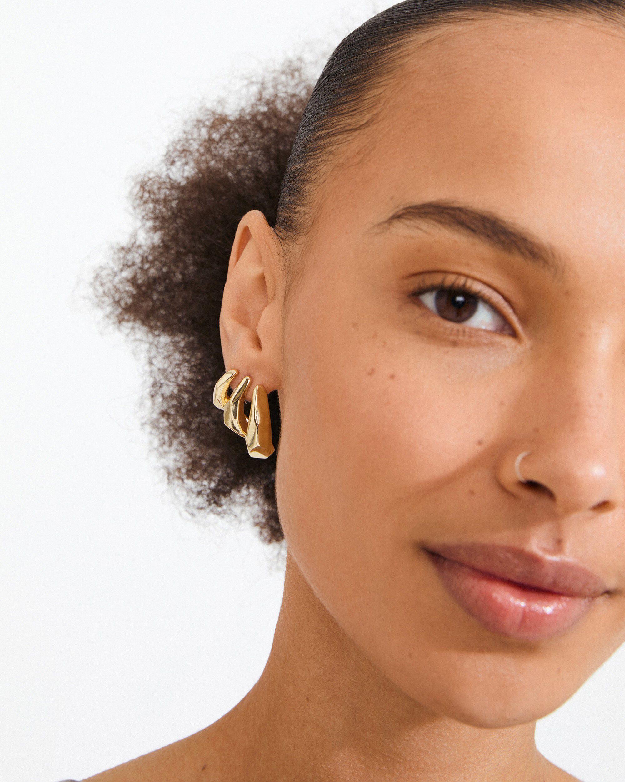PRESENCE earrings gold-plated