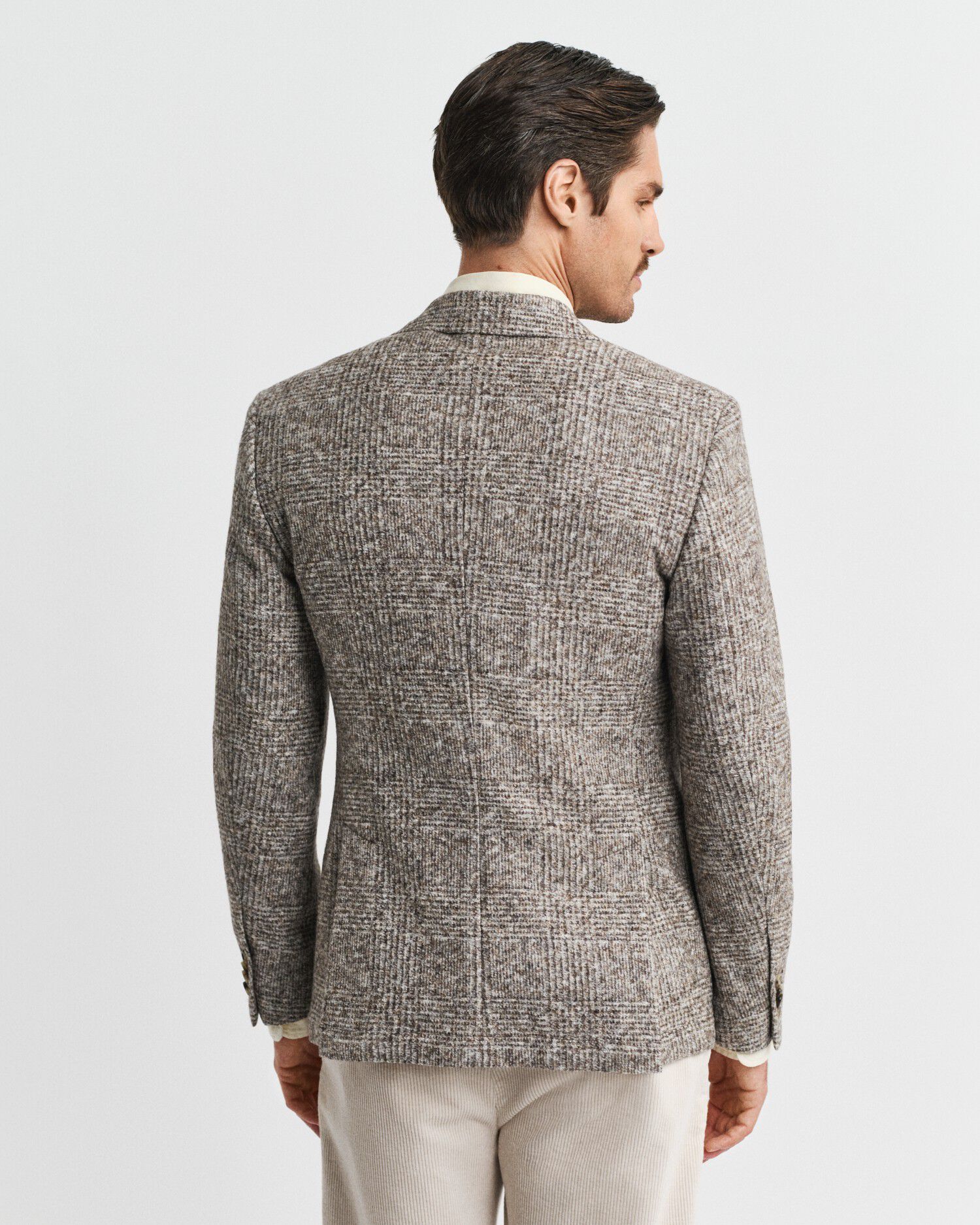 CHECKED KNIT BLAZER