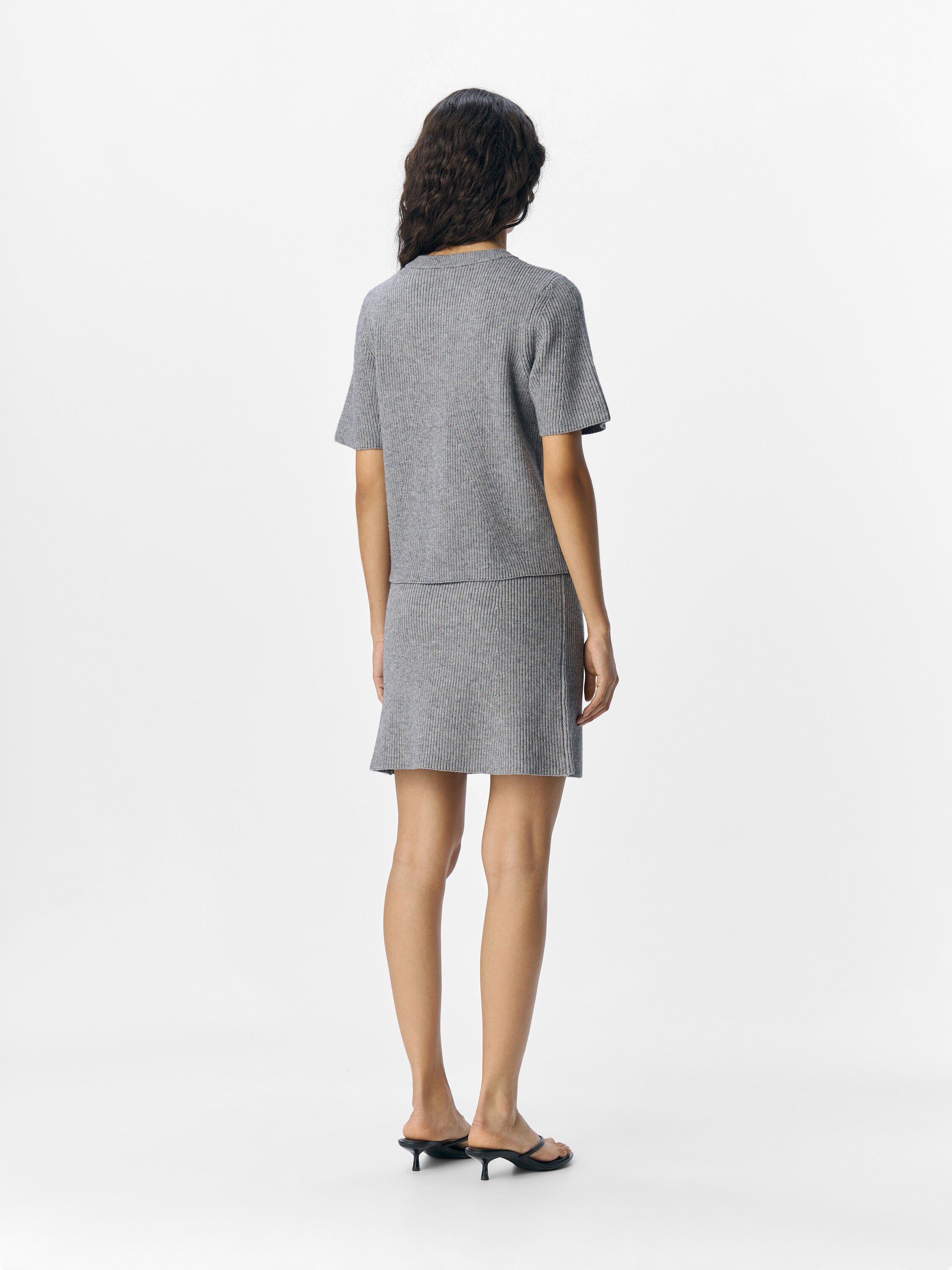 OBJVIOLA SS RE O-NECK CARDIGAN DIV