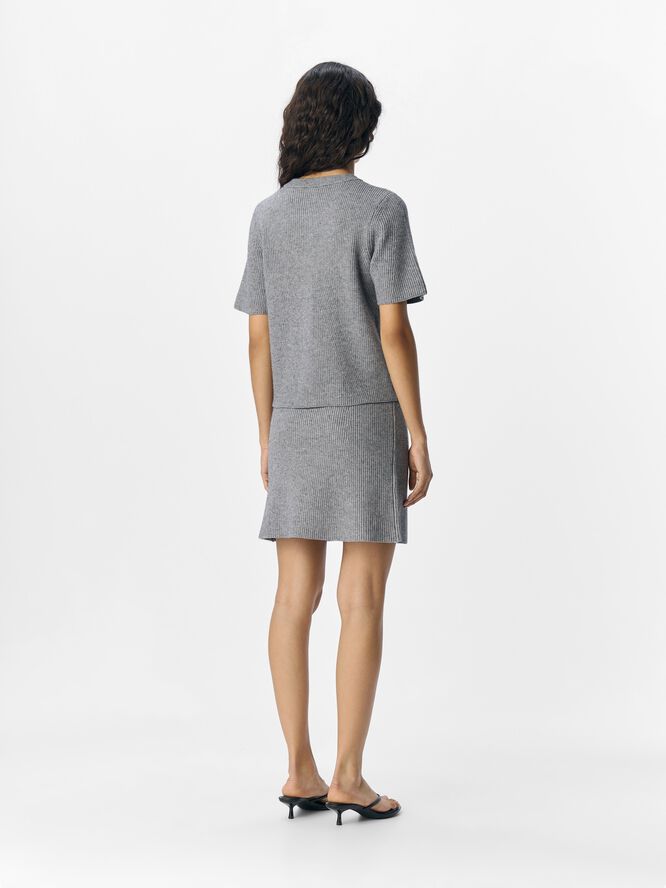 OBJVIOLA SS RE O-NECK CARDIGAN DIV