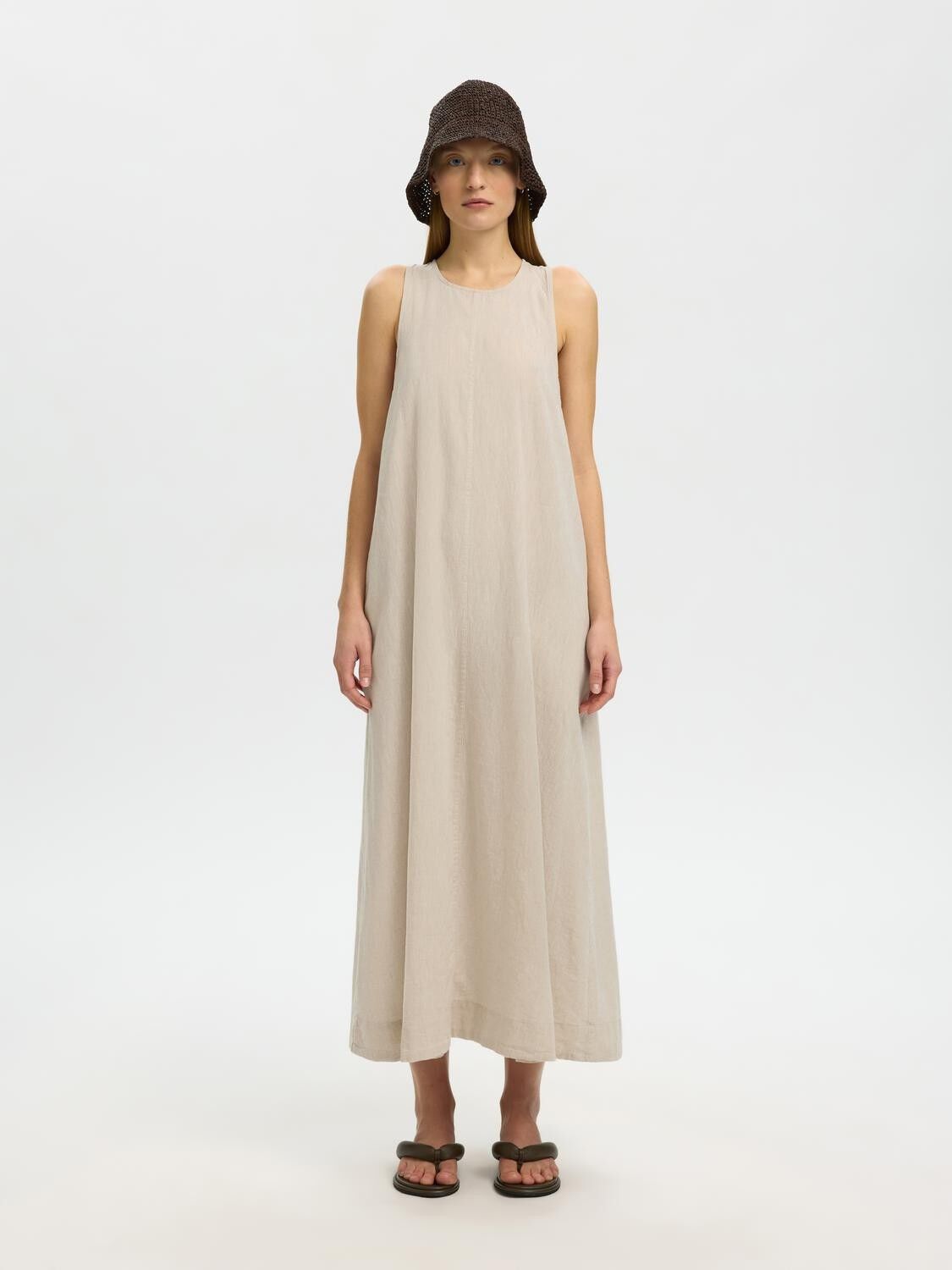 Slfluisa Relaxed Linen Blend Dress Noos