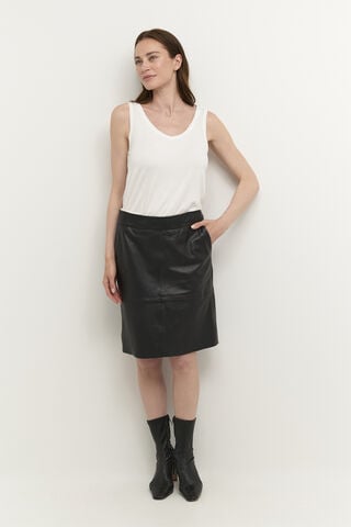 CUberta Leather Skirt