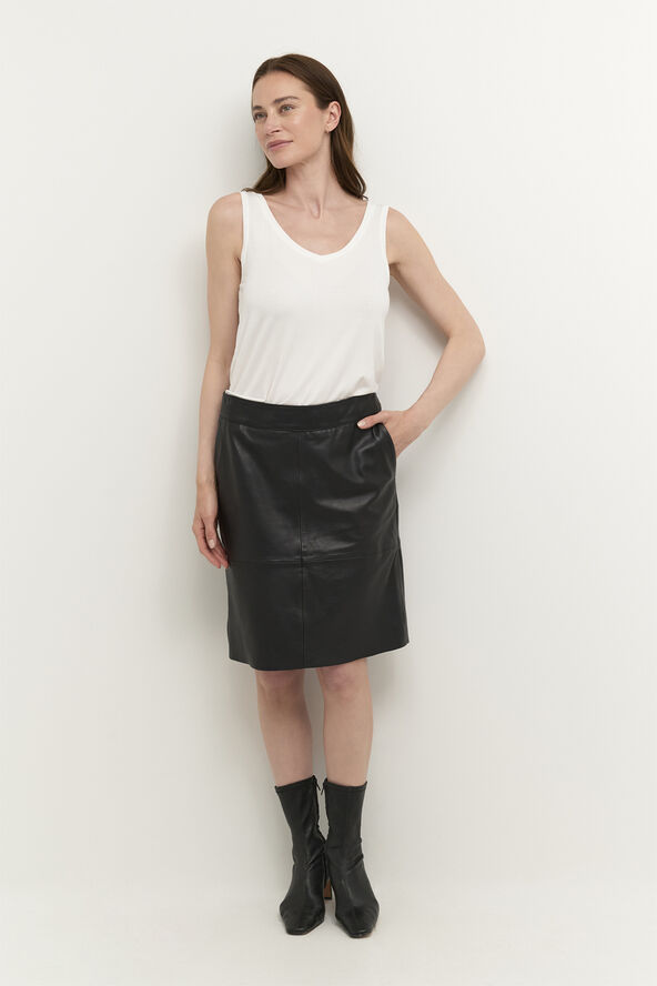 CUberta Leather Skirt