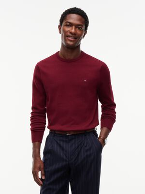 Flag Embroidery Crew Neck Jumper