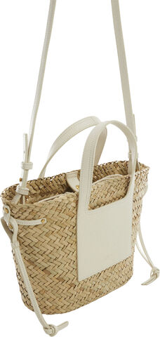 Basket bag with studs detail
