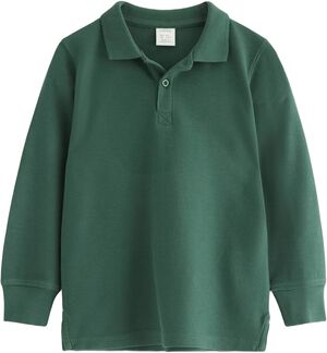 Långärmad pikétröja med klassisk kr