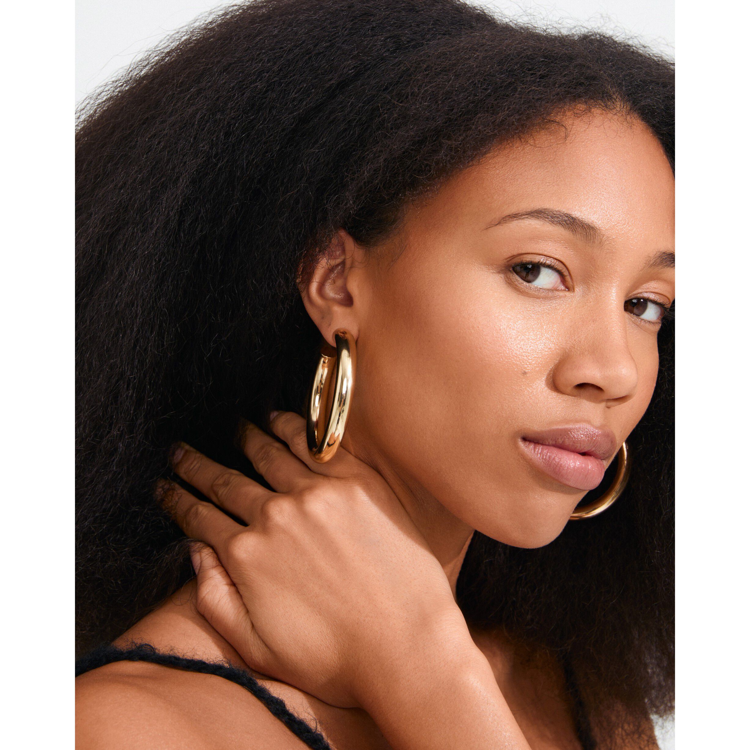 TOVIN hoop earrings gold-plated