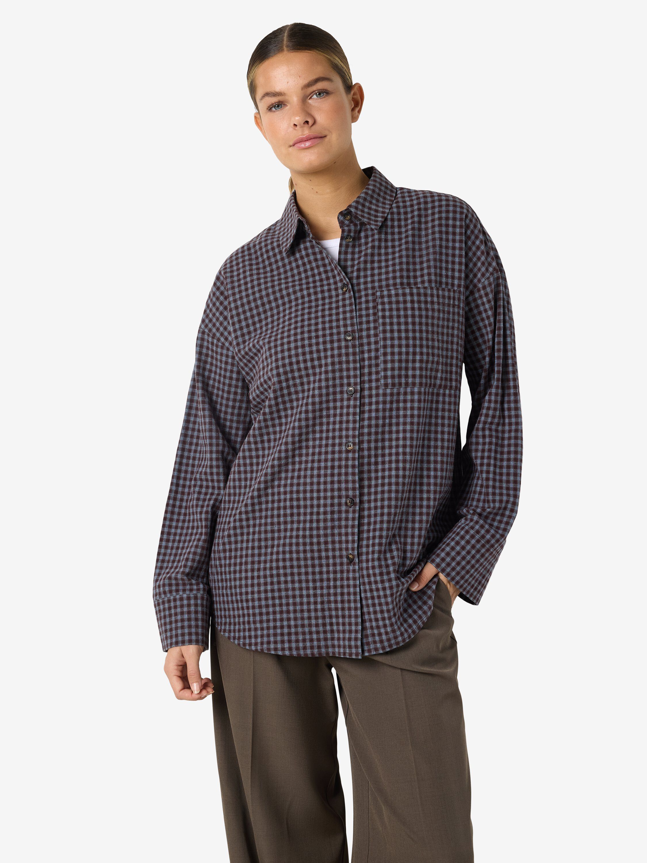 Nmhailey Zoe L/S Check Shirt /Tnt10