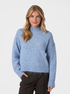 Paulina Fluffy Knit Blouse