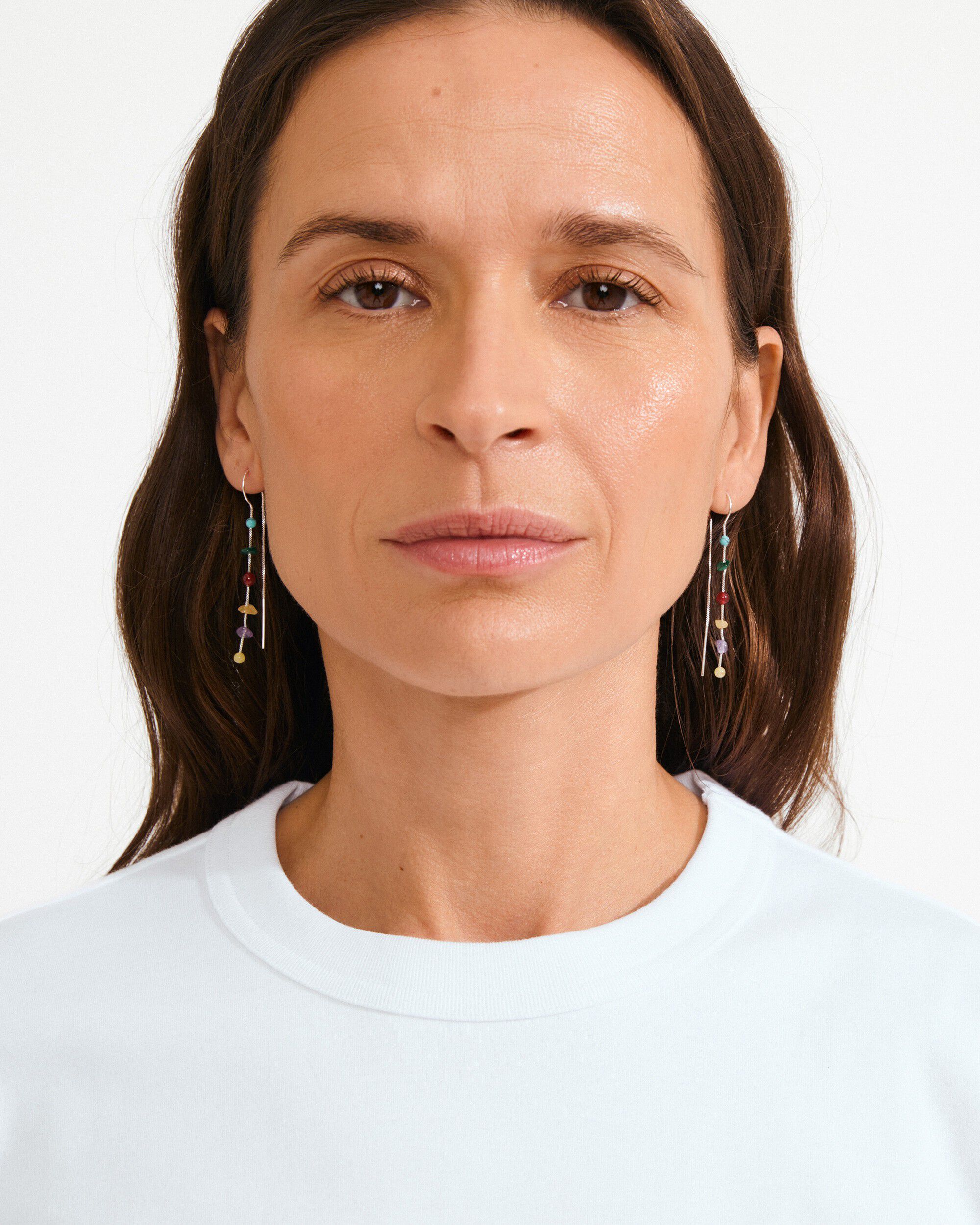 HERE earrings silver-plated/multi
