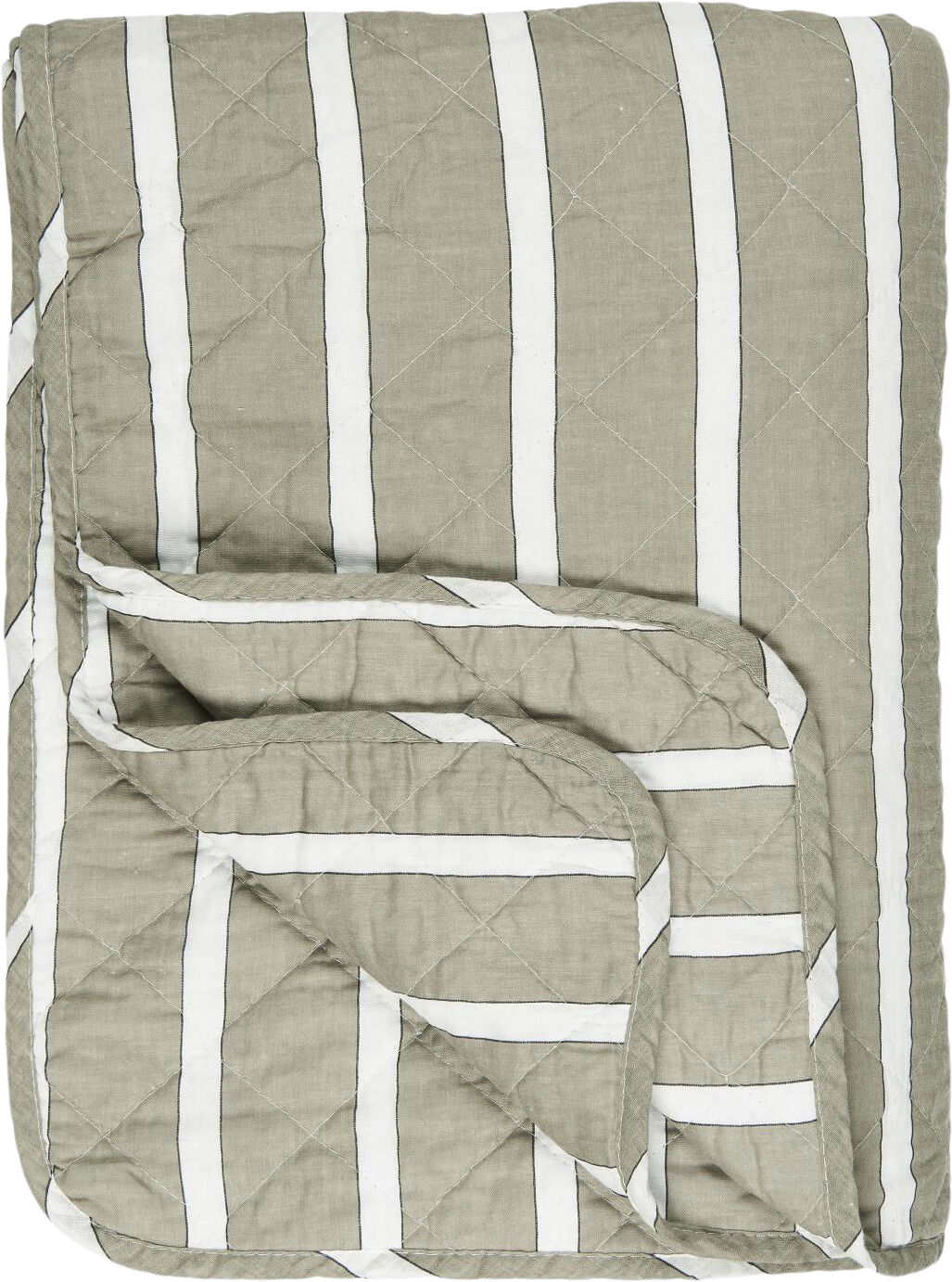 Quilt hvide, sorte og h&oslash;rfarvede striber