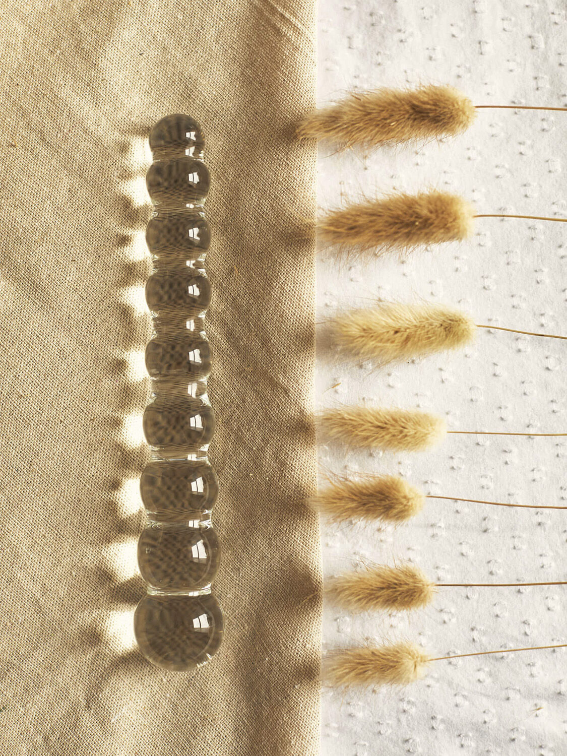 Tansy Beaded Glasdildo