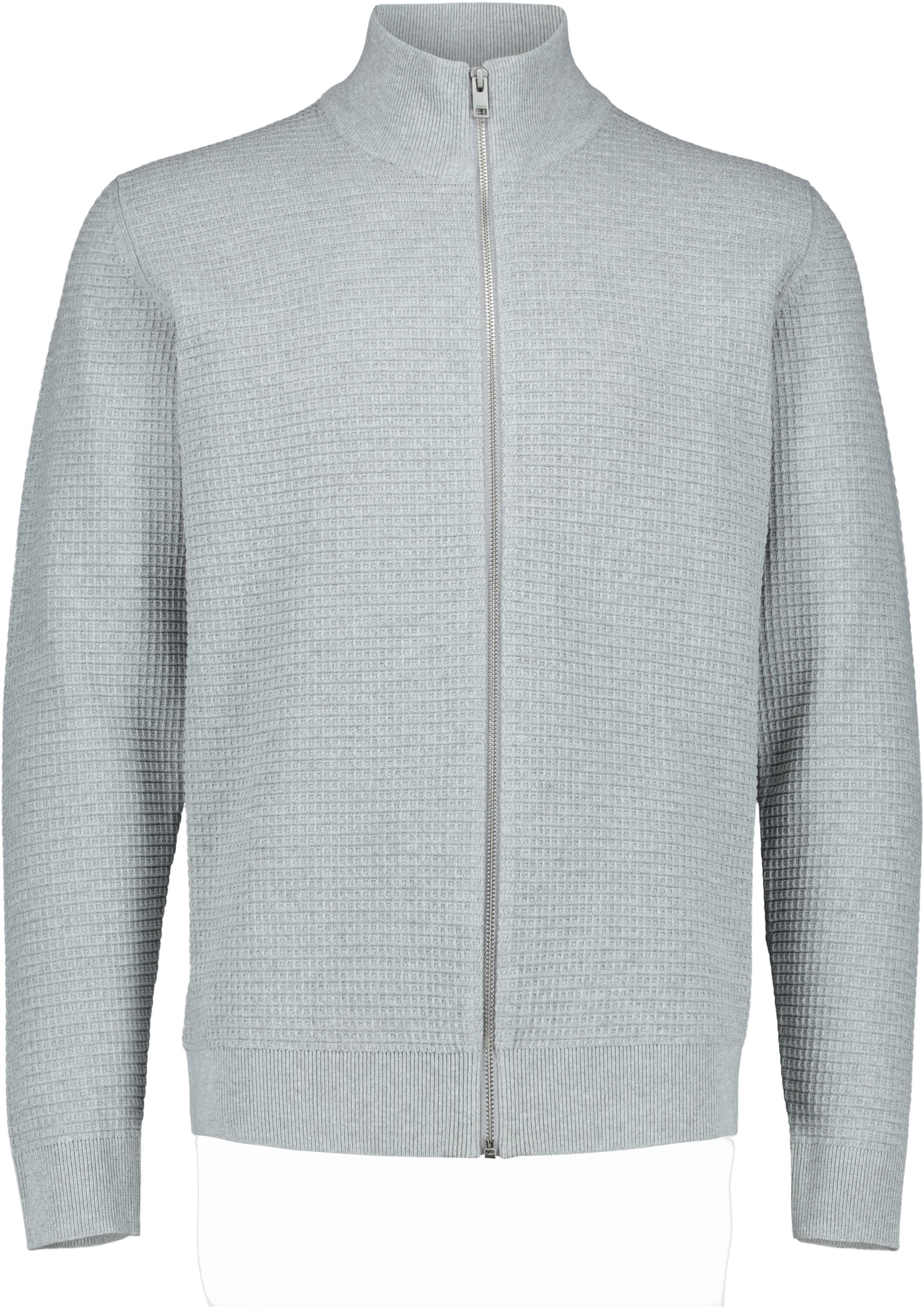 Knitted zip cardigan
