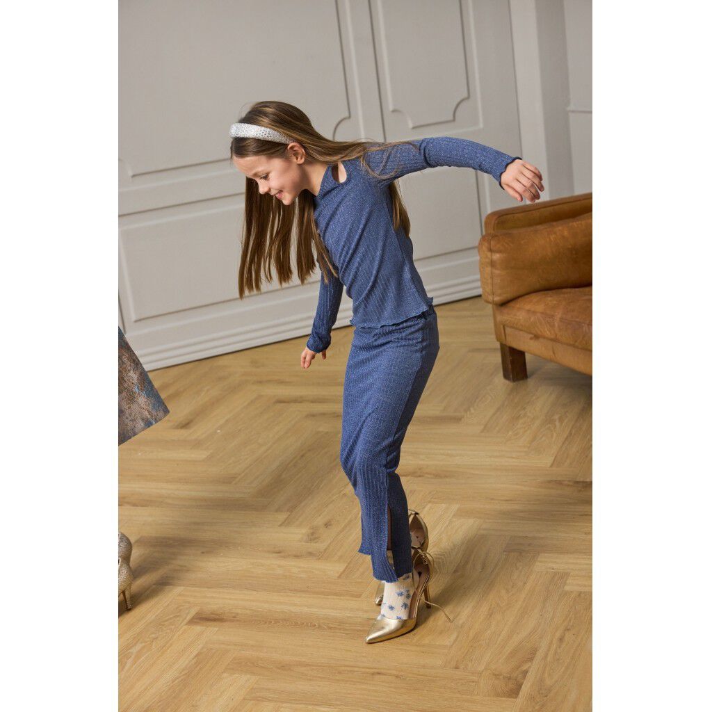 TNRina Long Glitter Rib Skirt