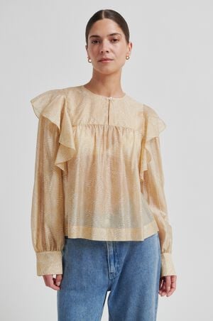 Hide Ruffle Blouse