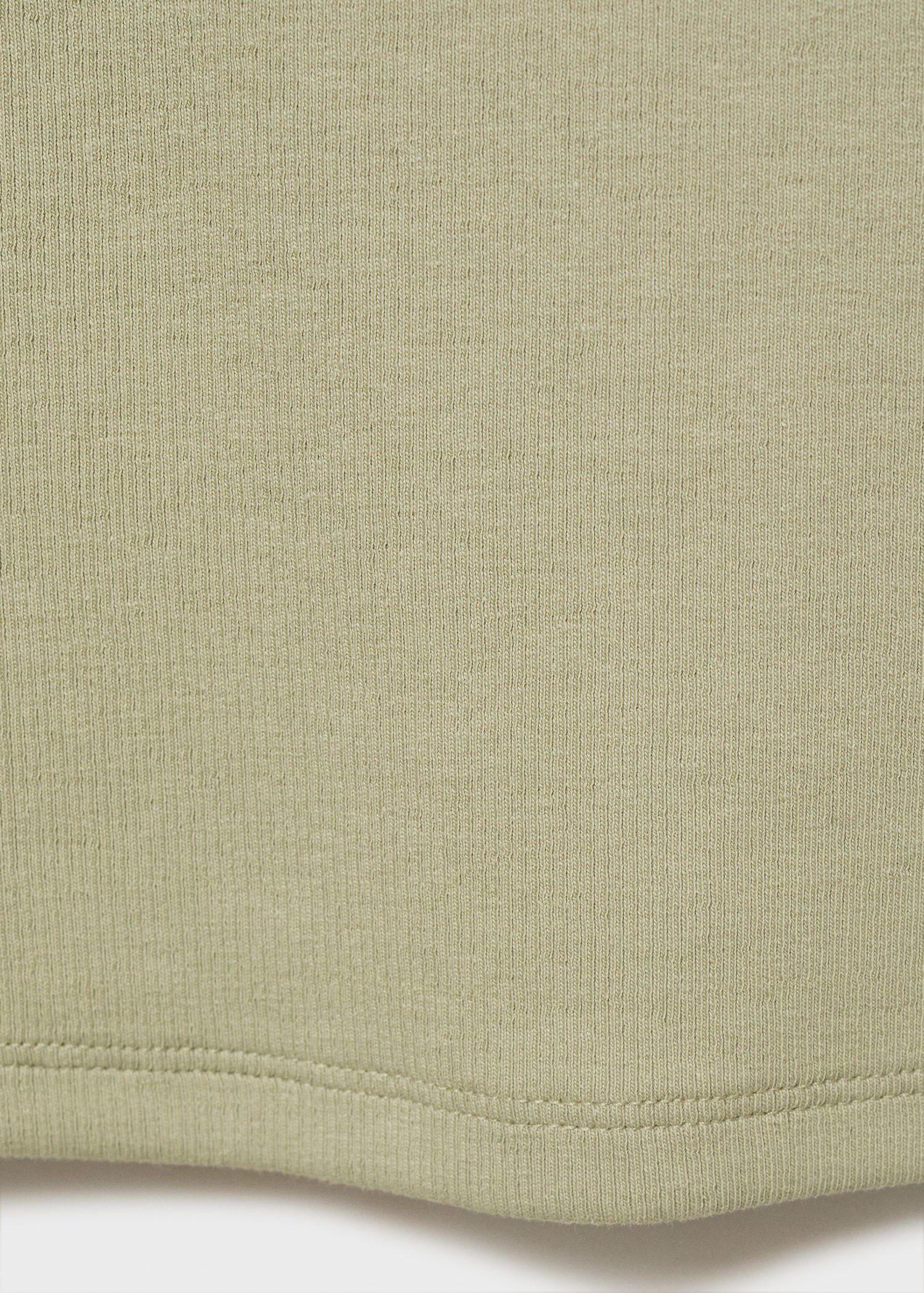 Ribbed cotton-blend top