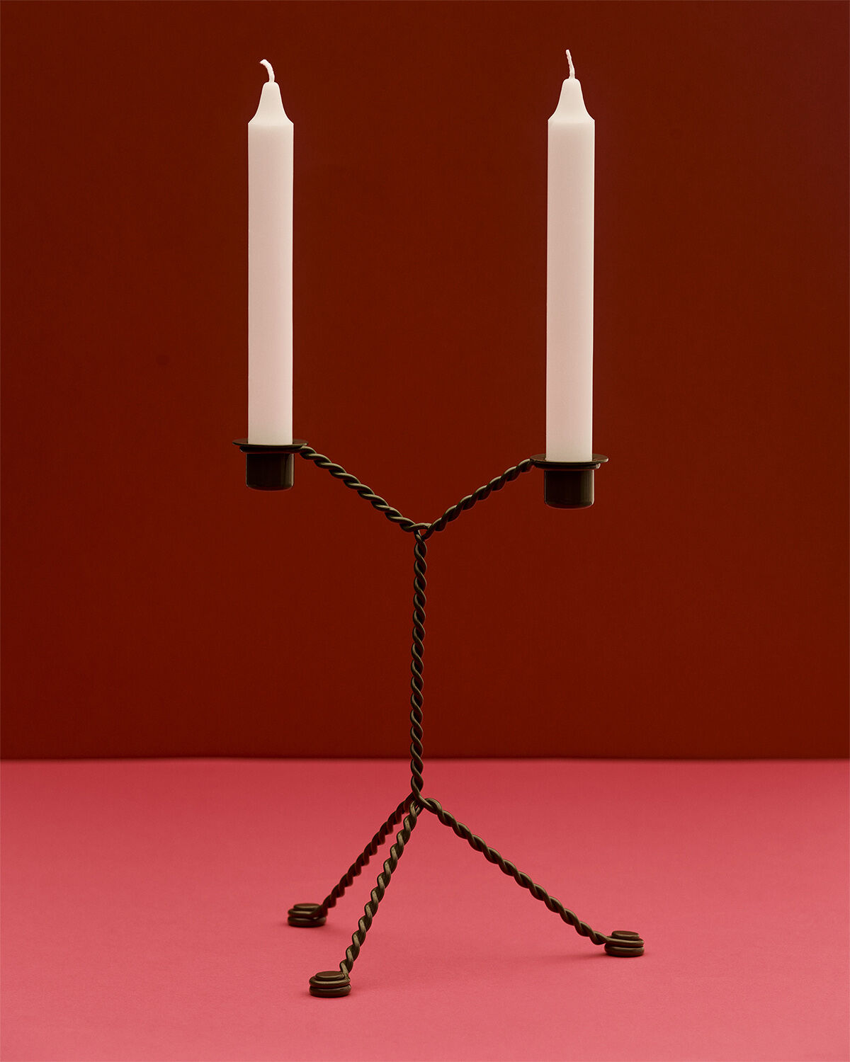 Wire Candleholder-Green