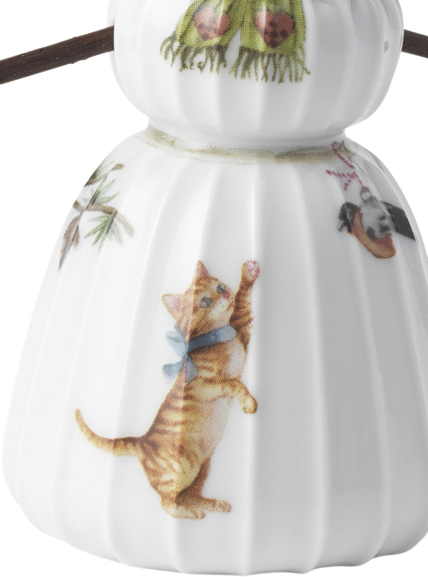 Hammersh&oslash;i Christmas Sn&ouml;gumma H11 vit m. deko