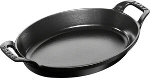 Ugnsform 28 Svart Oval Gjutjärn