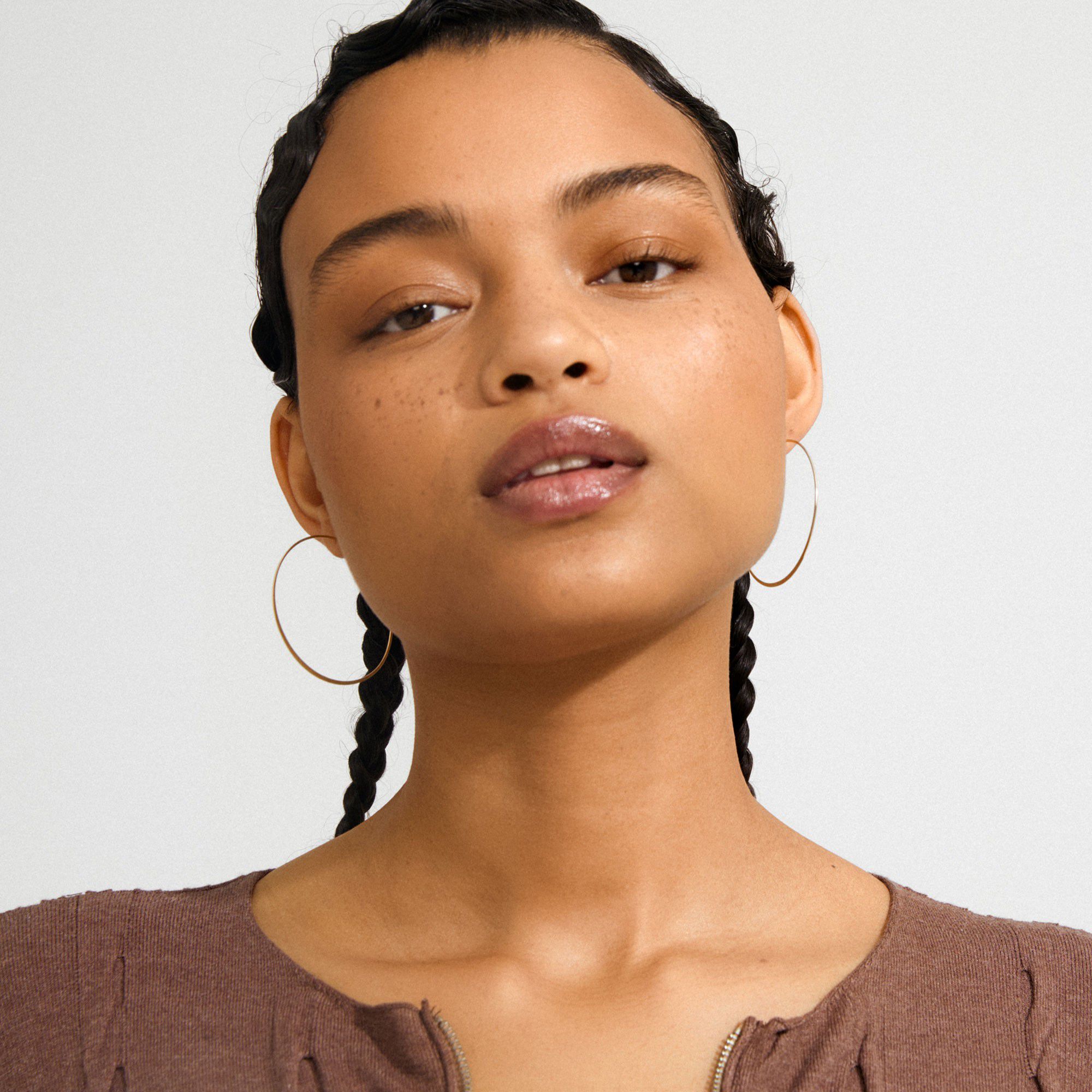 TILLY large hoop earrings gold-plated