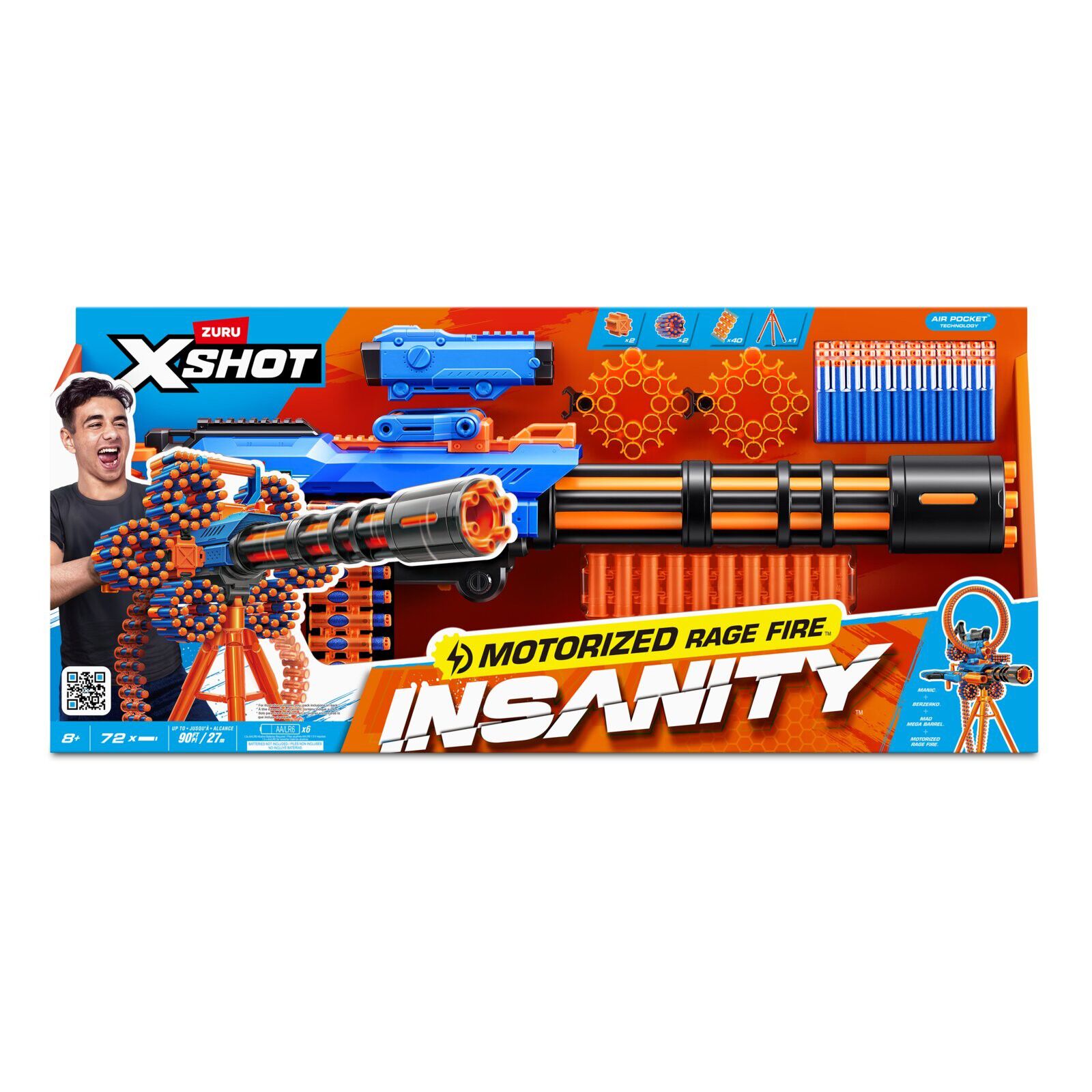 X-Shot Insanity Blaster Rage Fire