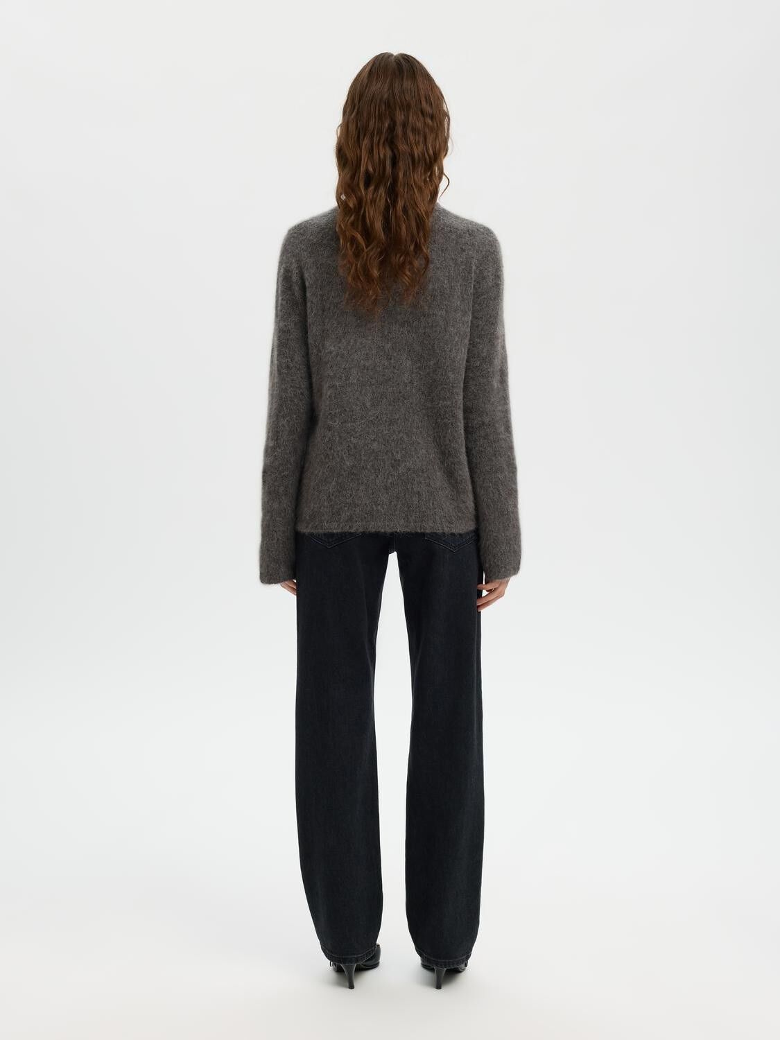 SLFLULU BRUSHED LS KNIT O-NECK