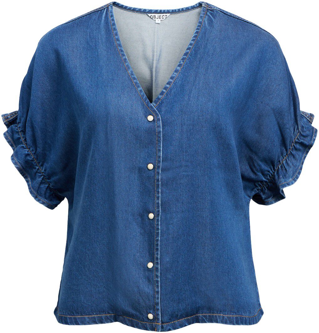 Objframe 2/4 V-Neck Re Top Noos