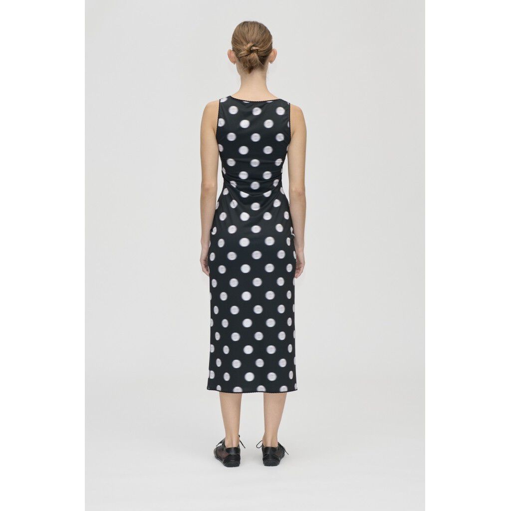 2244 Stocking Jersey, Elastic Deep Neckline Tank Dress
