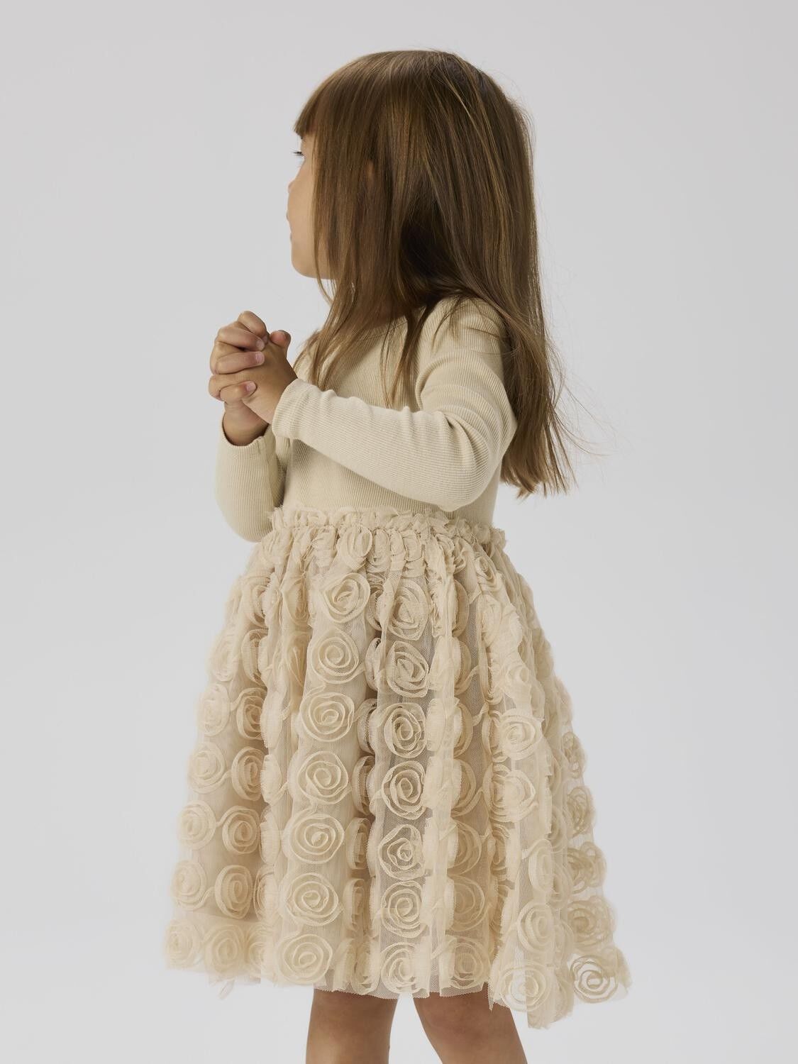 NMFSYKIA TULLE LS DRESS