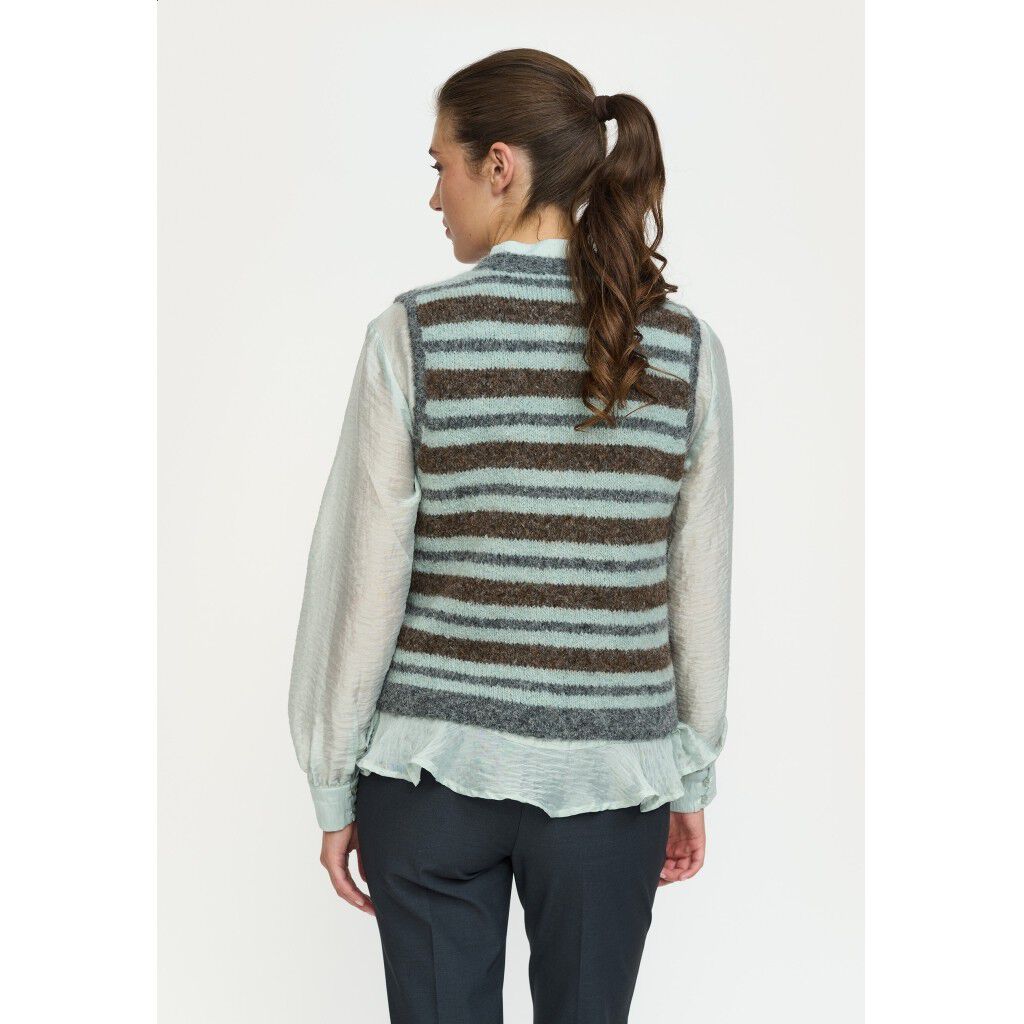 SRCamilla Vest Striped Knit