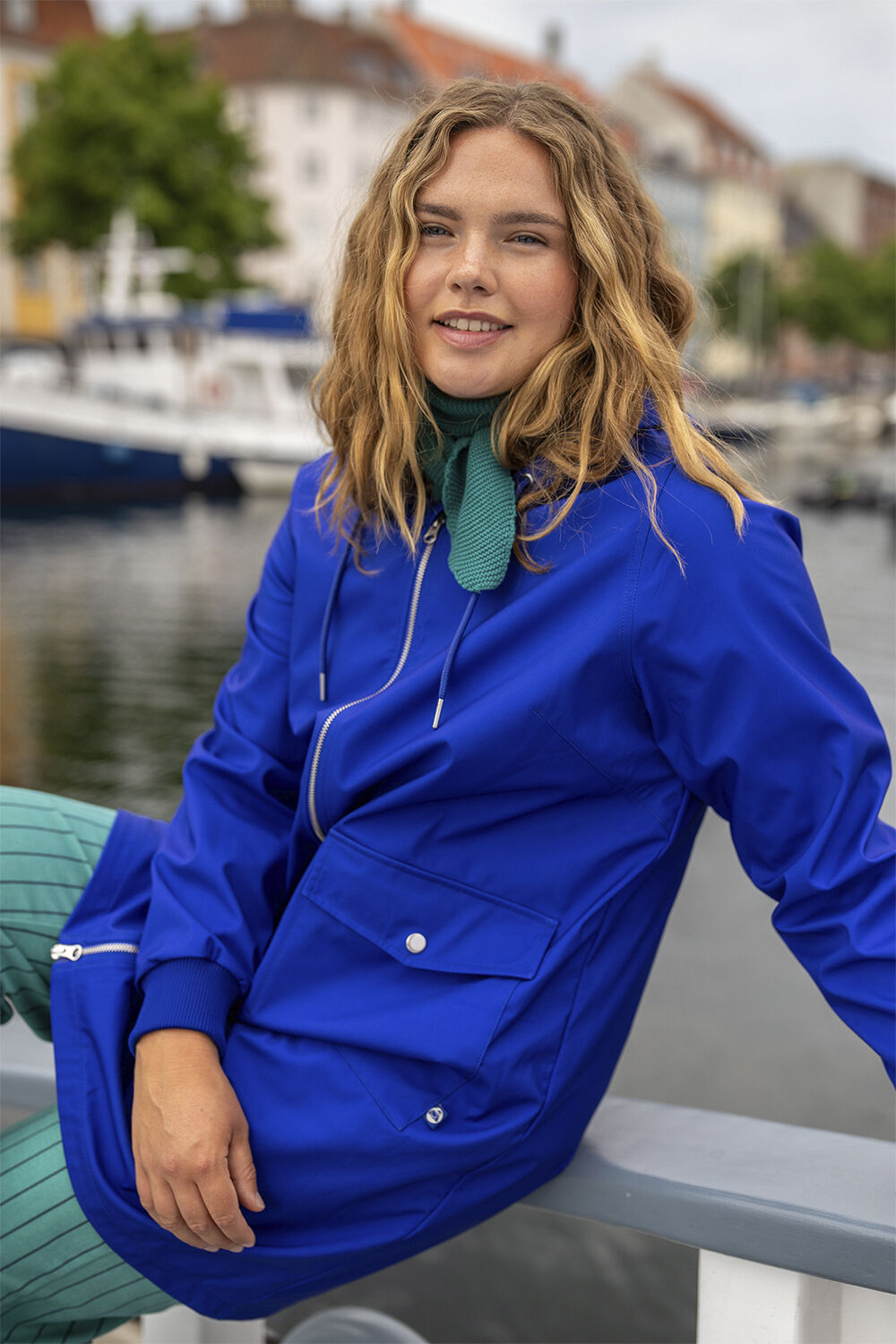 Danemarselisborg Brushed Shell Parka Deep Blue