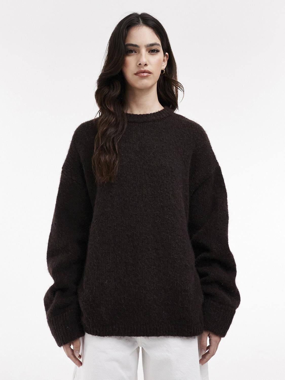 TSKILLE BOXY CREW KNIT PULLOVER