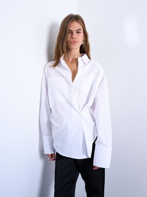 TSHILDA LS ASYMMETRIC SHIRT WVN