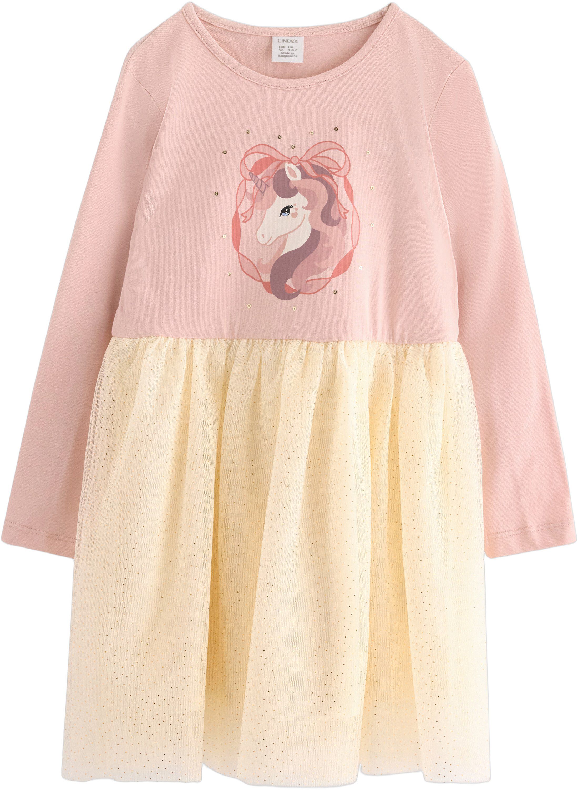 L&aring;ng&auml;rmad kl&auml;nning med n&auml;tskjorta.