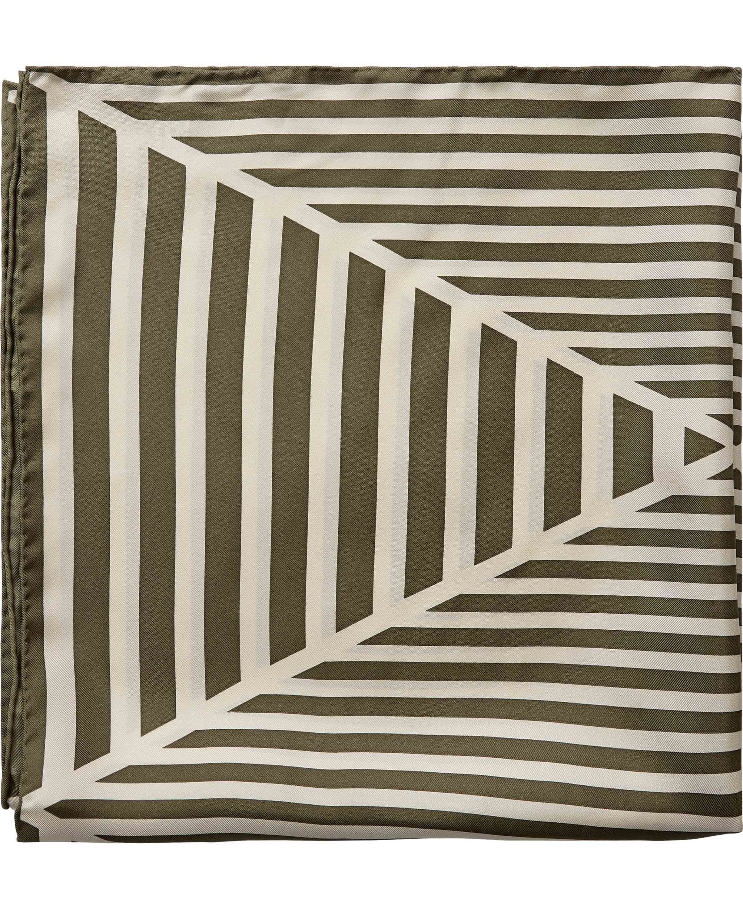 Geometric Scarf 100% Silk - 61x61cm