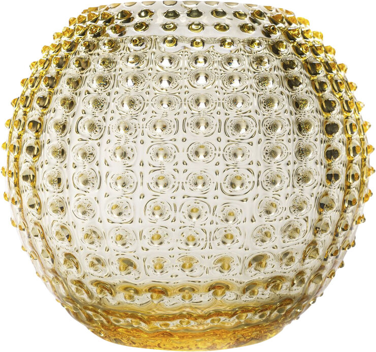 Hobnail Globe Vas 24 cm Citron