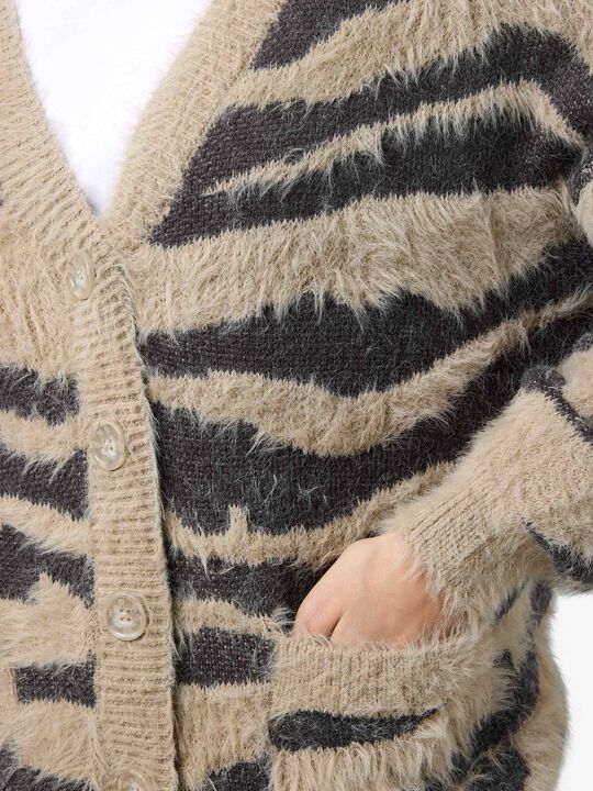 NMFLYNN L/S V-NECK KNIT CARDIGAN NO