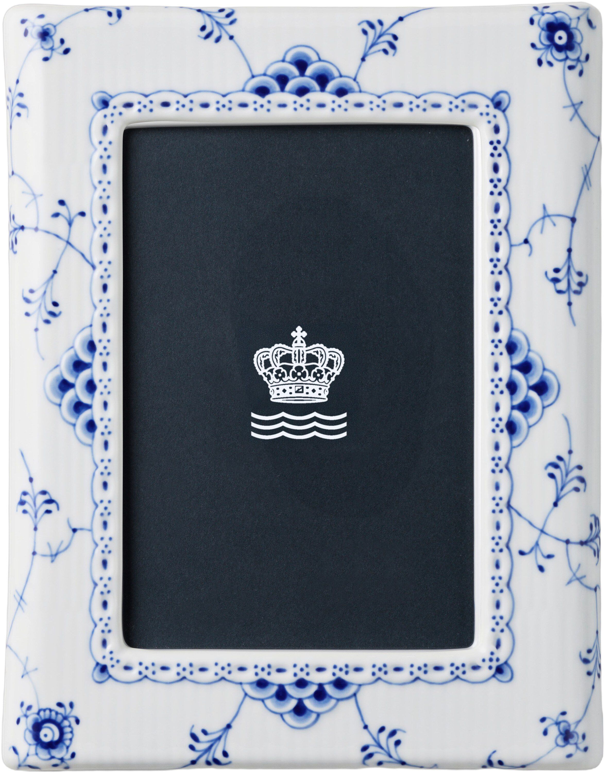 Blue Fluted HL Photo Frame 21cm
