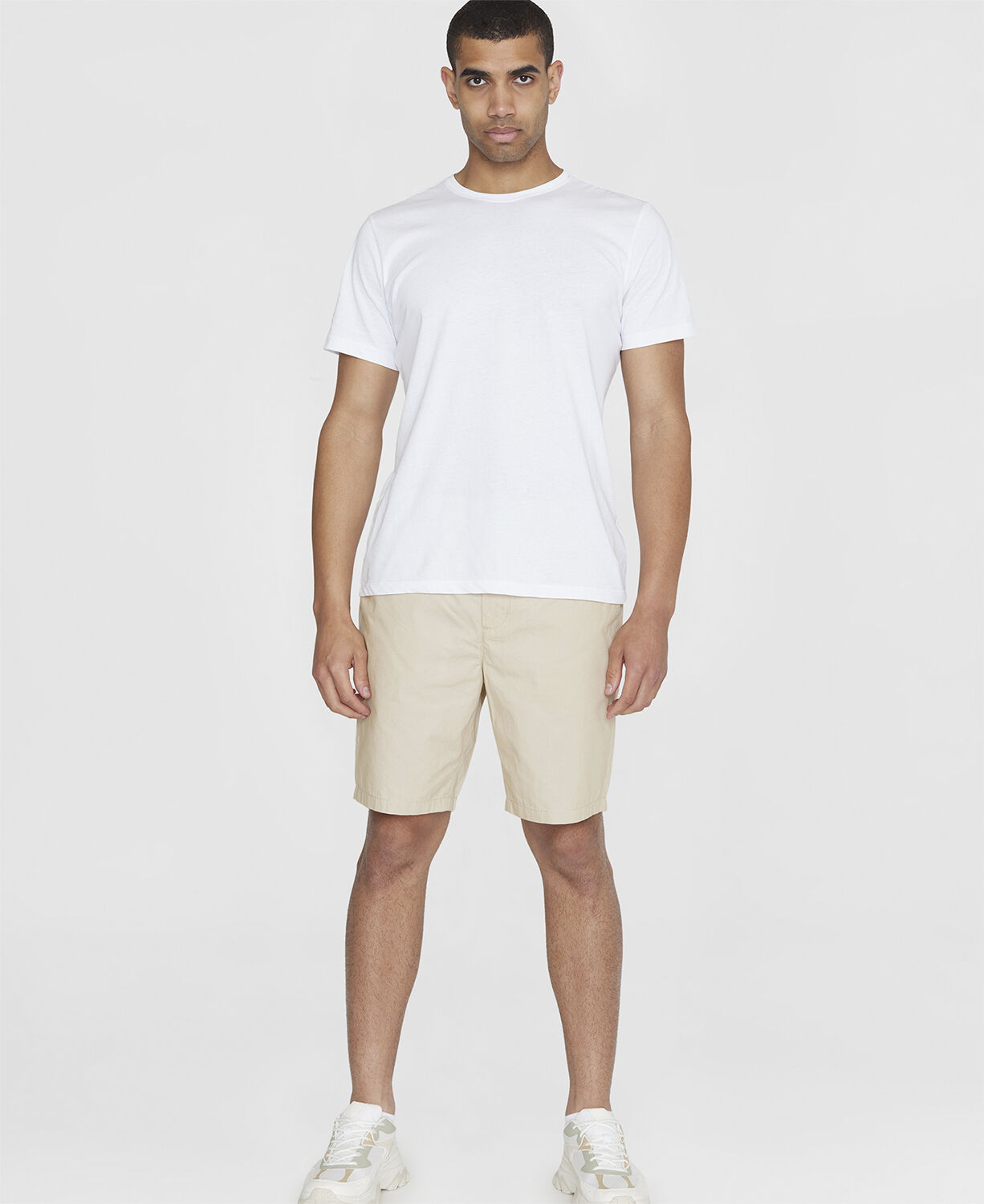 FIG loose poplin elastic waist string shorts - GOTS/Vegan