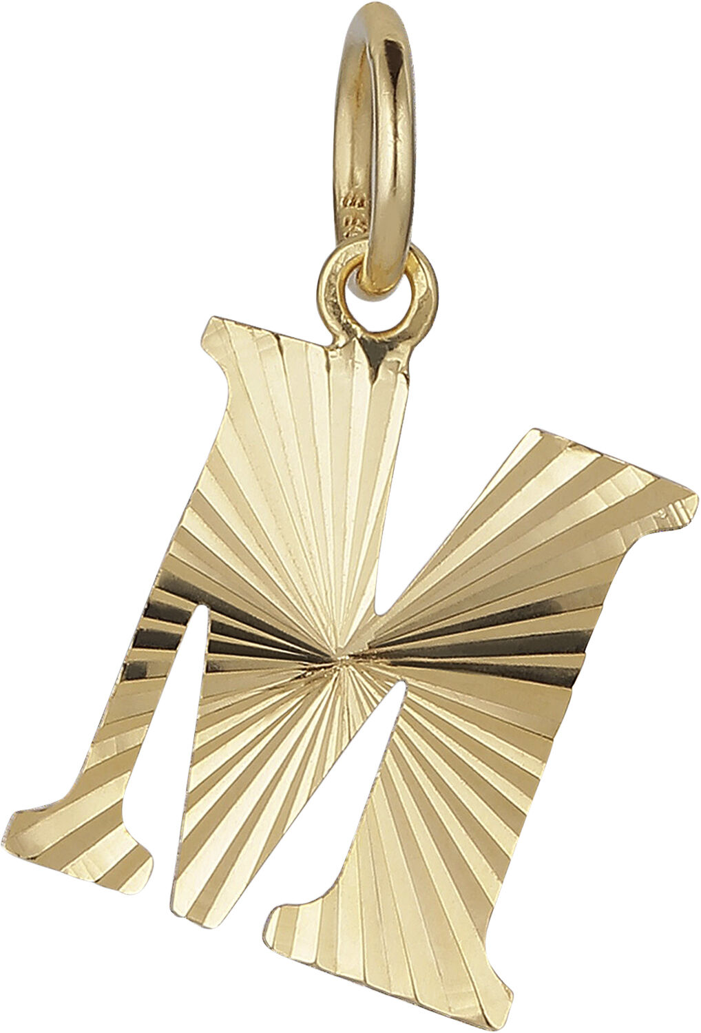 Reflection Letters, gold-plated sterling silver-M