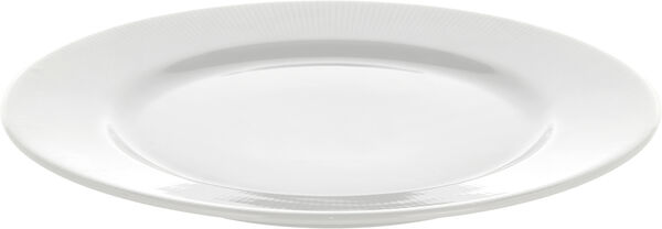 Tallrik platt med kant Eventail 22 cm Vit