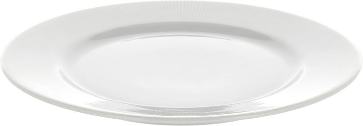 Tallrik platt med kant Eventail 22 cm Vit