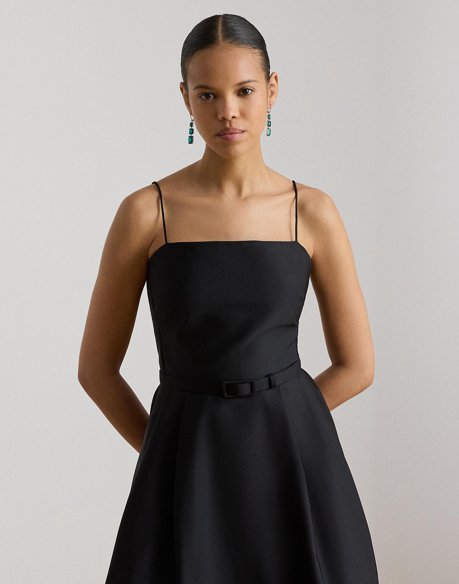 STRUCTURED FAILLE-WVN-DRESSES