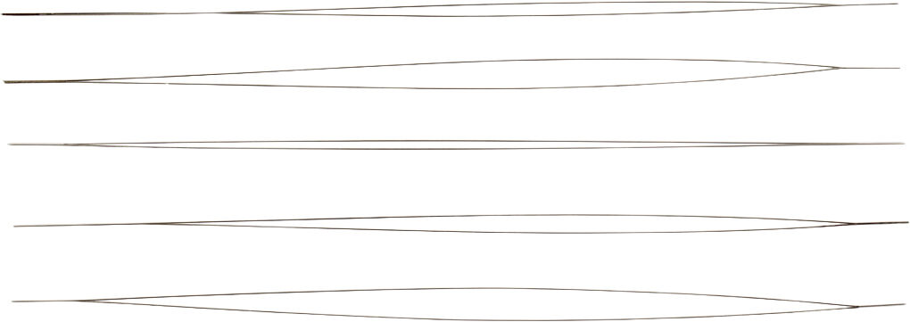 Smykken&aring;l, L: 12 cm, tykkelse 0,25 mm, 5 stk.